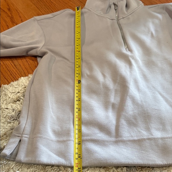 Apana Women's Light Gray Quarter-Zip Sweatshirt - Picture 3 of 7
